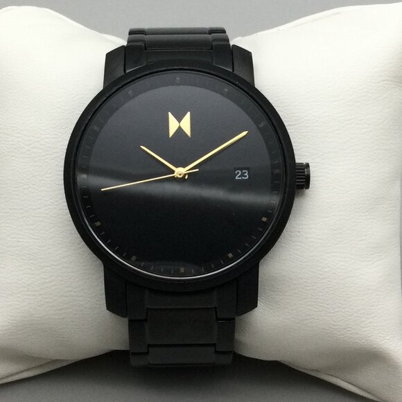 MVMT Signature Watch Women 38mm Black Logo Dial Date New Battery 6" - Picture 1 of 13